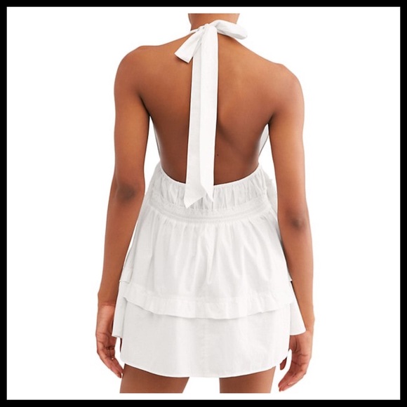 FREE PEOPLE BOHO FLOWY SLEEVELESS MINI DRESS A2C - Picture 10 of 16